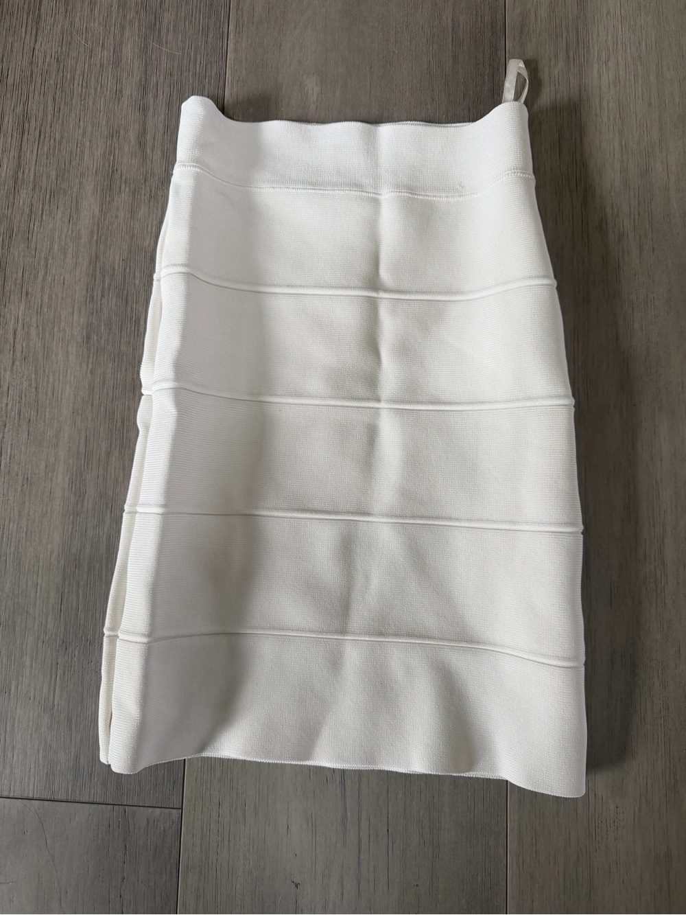 BCBGMaxAzria White Bandage Pencil Skirt